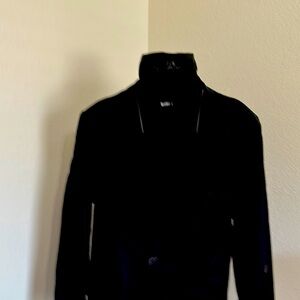 Elegant Black Blazer with High Collar